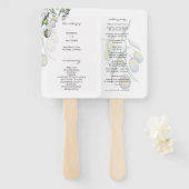 Magic Olive Waterverf met de hand geschilderd prog Handwaaier (Voorkant en achterkant)