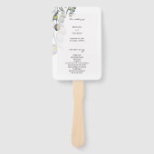 Magic Olive Waterverf met de hand geschilderd prog Handwaaier (Voorkant)