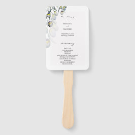 Magic Olive Waterverf met de hand geschilderd prog Handwaaier