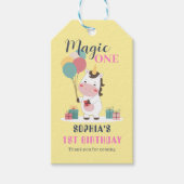 Magic One Unicorn 1st Birthday Cadeaulabel (Voorkant)