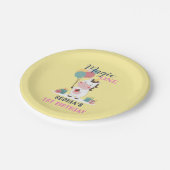 Magic One Unicorn 1st Birthday Papieren Bordje (Gekanteld)