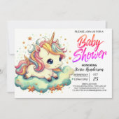 Magic Online Custom Eenhoorn Baby shower Kaart (Voorkant)