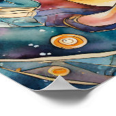 Magic Orbs Spiritualiteit Mystiek One Soul Kosmisc Poster (Hoek)