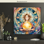 Magic Orbs Spiritualiteit Mystiek One Soul Kosmisc Poster