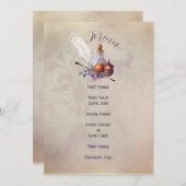 Magic Owl Party Flat Menu Kaart (Voorkant / Achterkant)