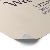 Magic Owl Welkom Baby shower Poster (Hoek)