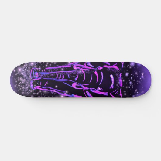 Magic Paarse Roze Olifant Skateboard (Horizontaal)