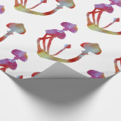 Magic paddenstoelen roze Waterverf Cadeaupapier (Hoek)