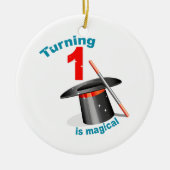 Magic Party 1st Birthday Keramisch Ornament (Voorkant)