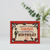 Magic Party Bedankt Briefkaart (Staand voorkant)