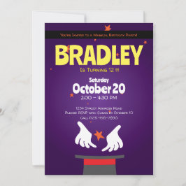 Magic Party Magic Show Uitnodiging