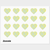 Magic Pastel Colour Flower Petals magische verfkle Hart Sticker (Vel)