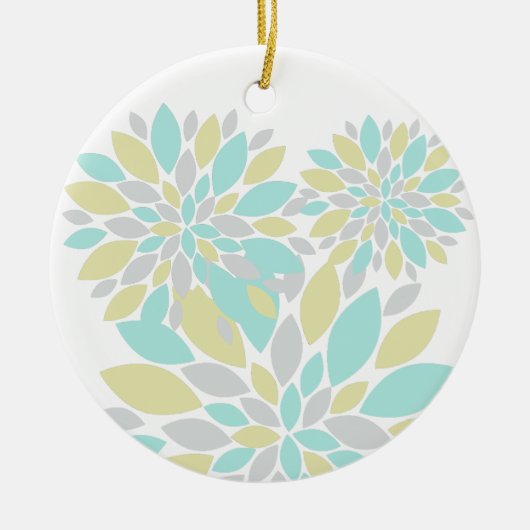 Magic Pastel Colour Flower Petals magische verfkle Keramisch Ornament (Voorkant)