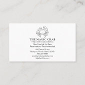 ** Magic Pastel Crab Fine Dining door het Zee Visitekaartje (Achterkant)