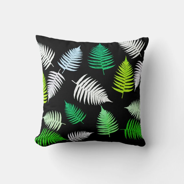 Magic Pastel Fern laat het Sierkussen van het kuss (Voorkant)