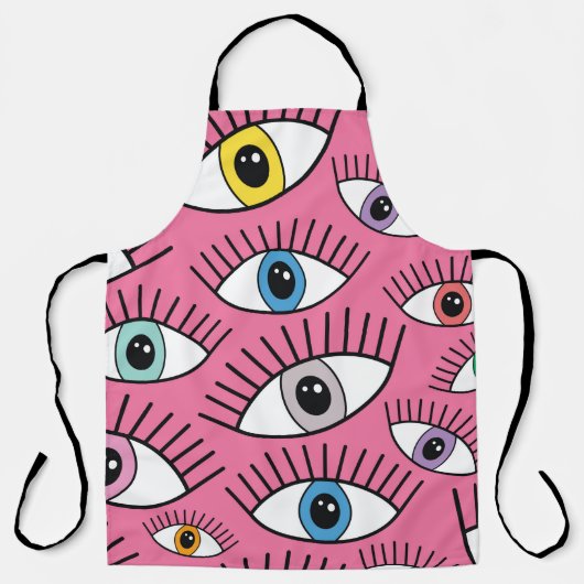 Magic pattern with colorful eyes. Mystic backgroun Schort (Voorkant)
