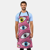 Magic pattern with colorful eyes. Mystic backgroun Schort (Gedragen)