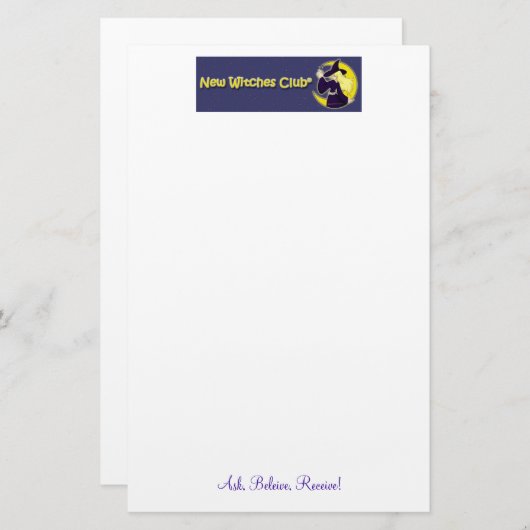 Magic Pen Pal-papier Briefpapier (Voorkant / Achterkant)