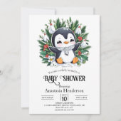 Magic Penguin Baby shower Kaart (Voorkant)