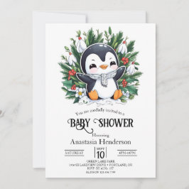 Magic Penguin Baby shower Kaart