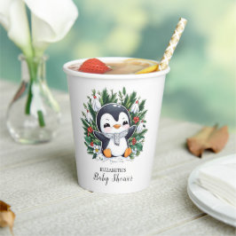 Magic Penguin Baby shower Papieren Bekers