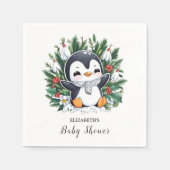 Magic Penguin Baby shower Servet (Voorkant)