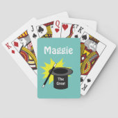 Magic Pet Blauwgroen gepersonaliseerd Pokerkaarten (Achterkant)