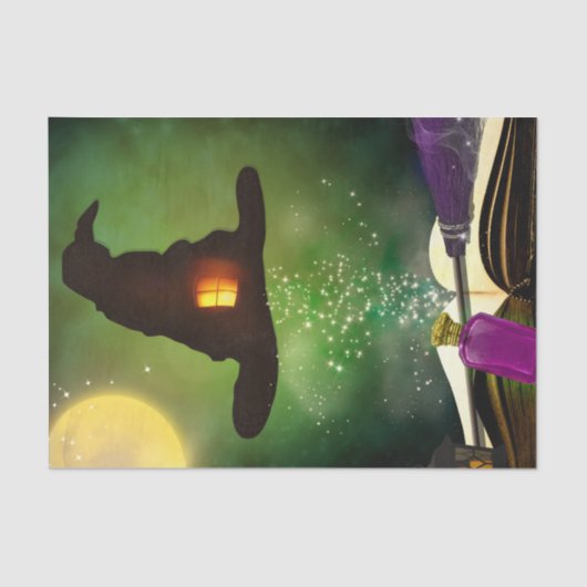 Magic Pet & Magical Spell Book Whimsical Fun Party Tissuepapier (Voorkant)