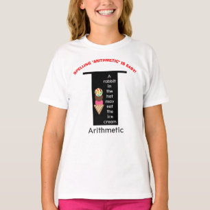 Magic Pet Spelling Arithmetic Ice Cream T-shirt