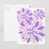Magic Petals Purple Flowers Briefkaart (Voorkant / Achterkant)