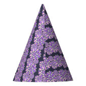 Magic Petals Purple Flowers Feesthoedjes (Achterkant)