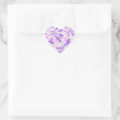 Magic Petals Purple Flowers Hart Sticker (Tas)