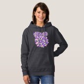 Magic Petals Purple Flowers Hoodie (Voorkant volledig)