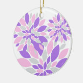 Magic Petals Purple Flowers Keramisch Ornament (Links)