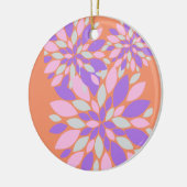 Magic Petals Purple Flowers Keramisch Ornament (Links)