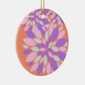 Magic Petals Purple Flowers Keramisch Ornament (Rechts)
