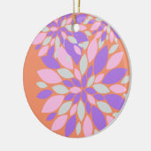 Magic Petals Purple Flowers Keramisch Ornament (Links)