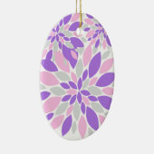 Magic Petals Purple Flowers Keramisch Ornament (Rechts)