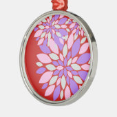 Magic Petals Purple Flowers Metalen Ornament (Links)