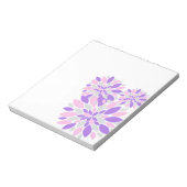 Magic Petals Purple Flowers Notitieblok (Linkerzijde)