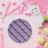 Magic Petals Purple Flowers Papieren Bordje (Feest)