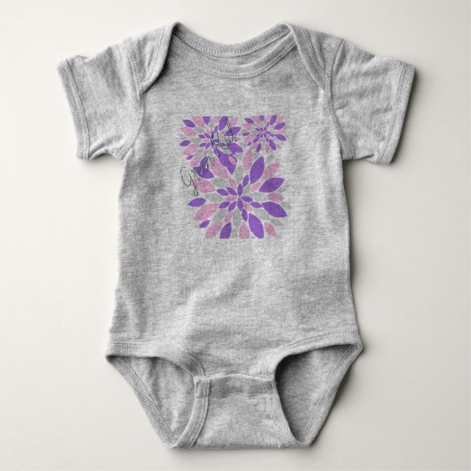 Magic Petals Purple Flowers Romper (Voorkant)
