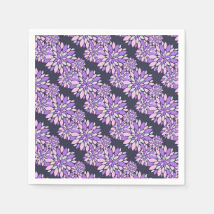 Magic Petals Purple Flowers Servet