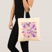 Magic Petals Purple Flowers Tote Bag (Voorkant (product))