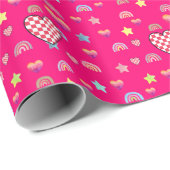 Magic pink candy world cadeaupapier (Rol Hoek)