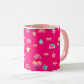 Magic pink candy world mok (Voorkant rechts)