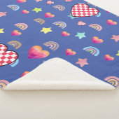 Magic pink candy world sherpa deken (3/4)