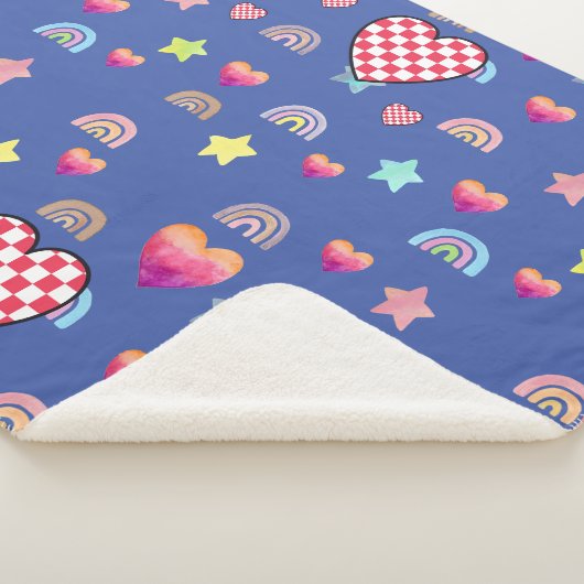 Magic pink candy world sherpa deken (3/4)