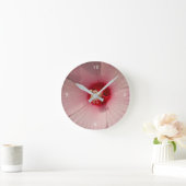 Magic Pink Flower Foto Ronde (Medium) Wandklok (Huis)