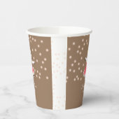 Magic Pink Unicorn Ballerina Girl Birthday Papieren Bekers (Links)